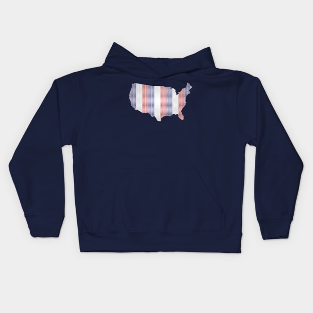 UNITED STATES OF AMERICA Kids Hoodie by MufaArtsDesigns